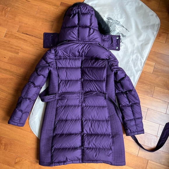 Burberry Brit Purple Puffer Jacket size M - Picture 2 of 6